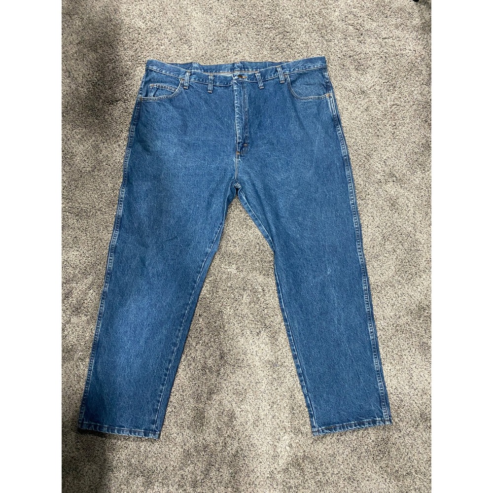 Wrangler Jeans Relaxed Fit Straight Leg Denim Blue 46x30 Excellent